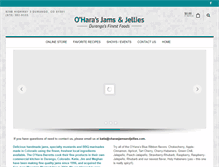 Tablet Screenshot of oharasjamsandjellies.com